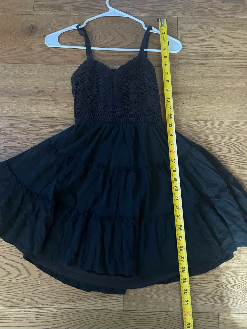 Rare Editions Girls Gauze Lace Bodice Cutout Back Dress Size 12